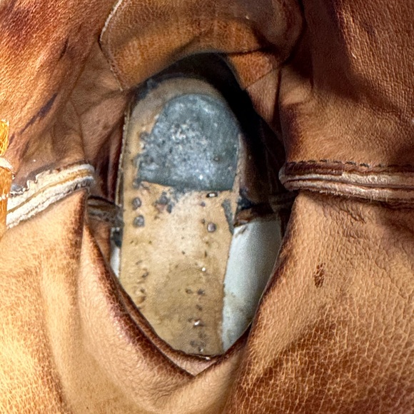 Tony Lama Vintage Ostrich Leather Western Boots Mens 9 D Brown USA - Picture 14 of 16